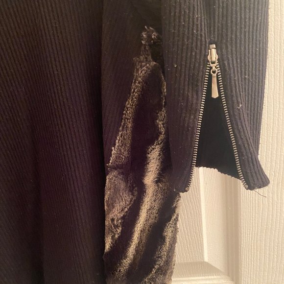 Faux Fur & Knit Cardigan - Picture 3 of 3